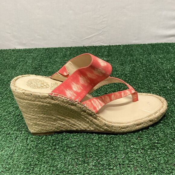 Vince Camuto Lavanda Red Sandal Wedges women’s size 10 (OKPM-07-066) - Picture 5 of 9